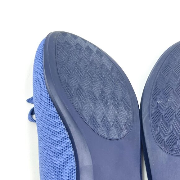 Clarks Womens Size 10 10M Blue Knit Slip On Ballet Flats Comfort Shoes - Picture 10 of 13